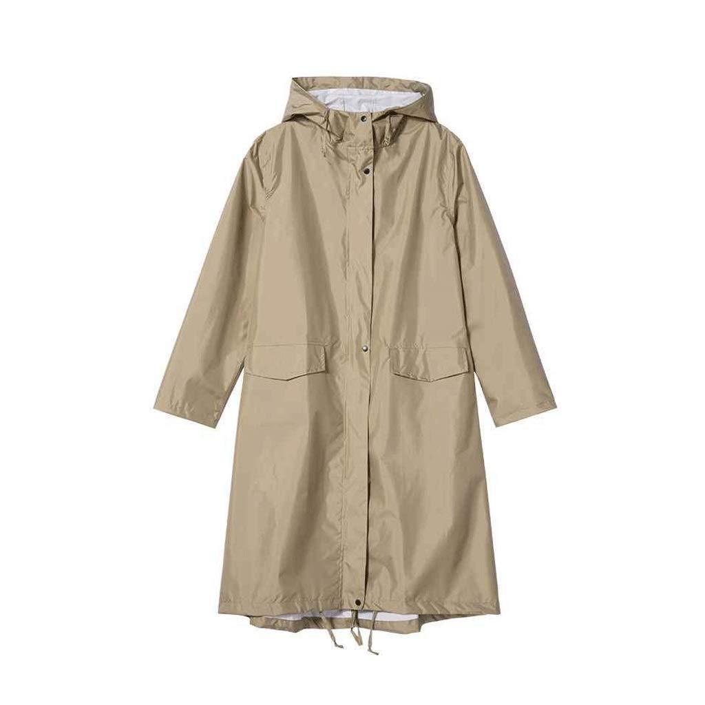 Knee-Length Hooded Rain Poncho