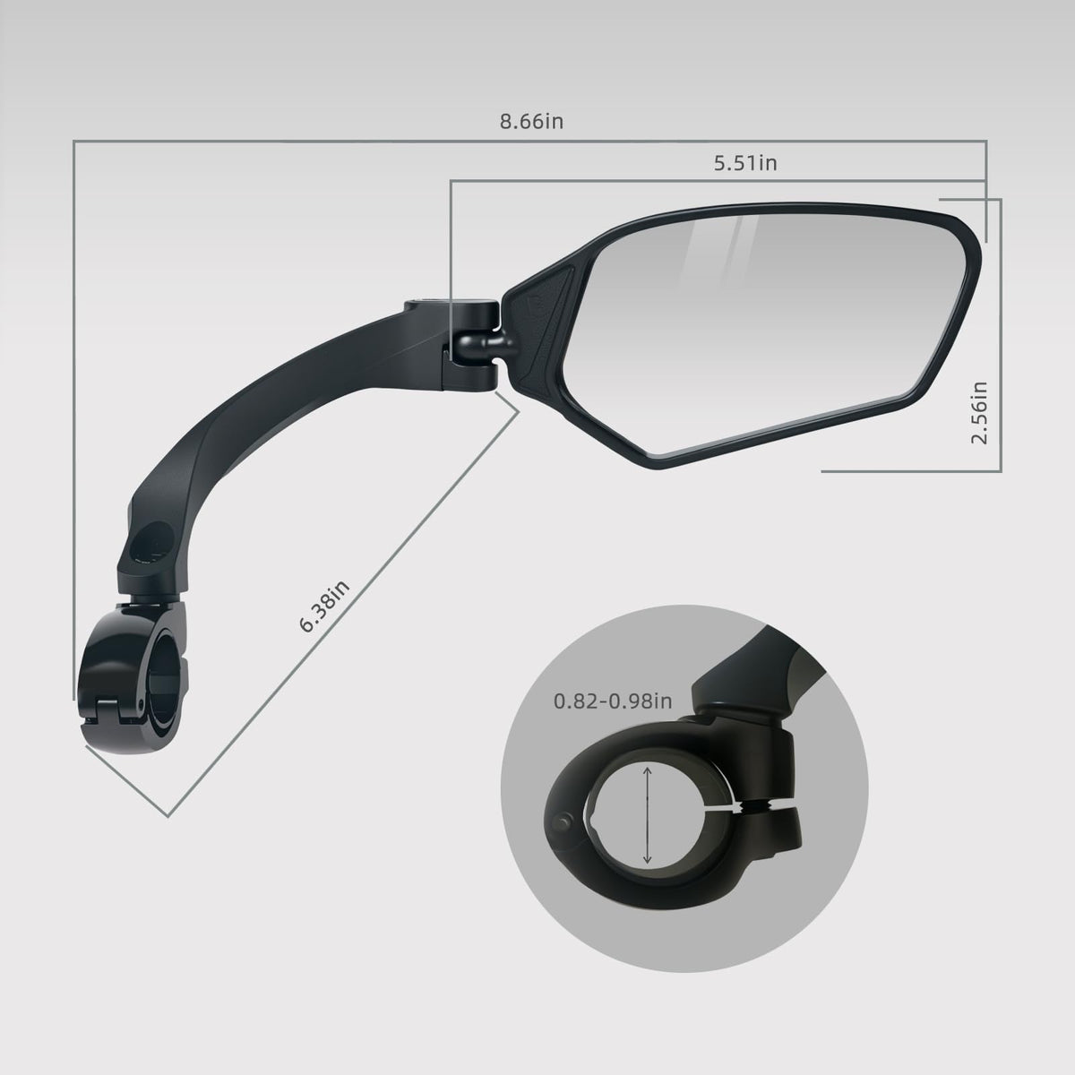 Adjustable Handlebar Bike Mirrors