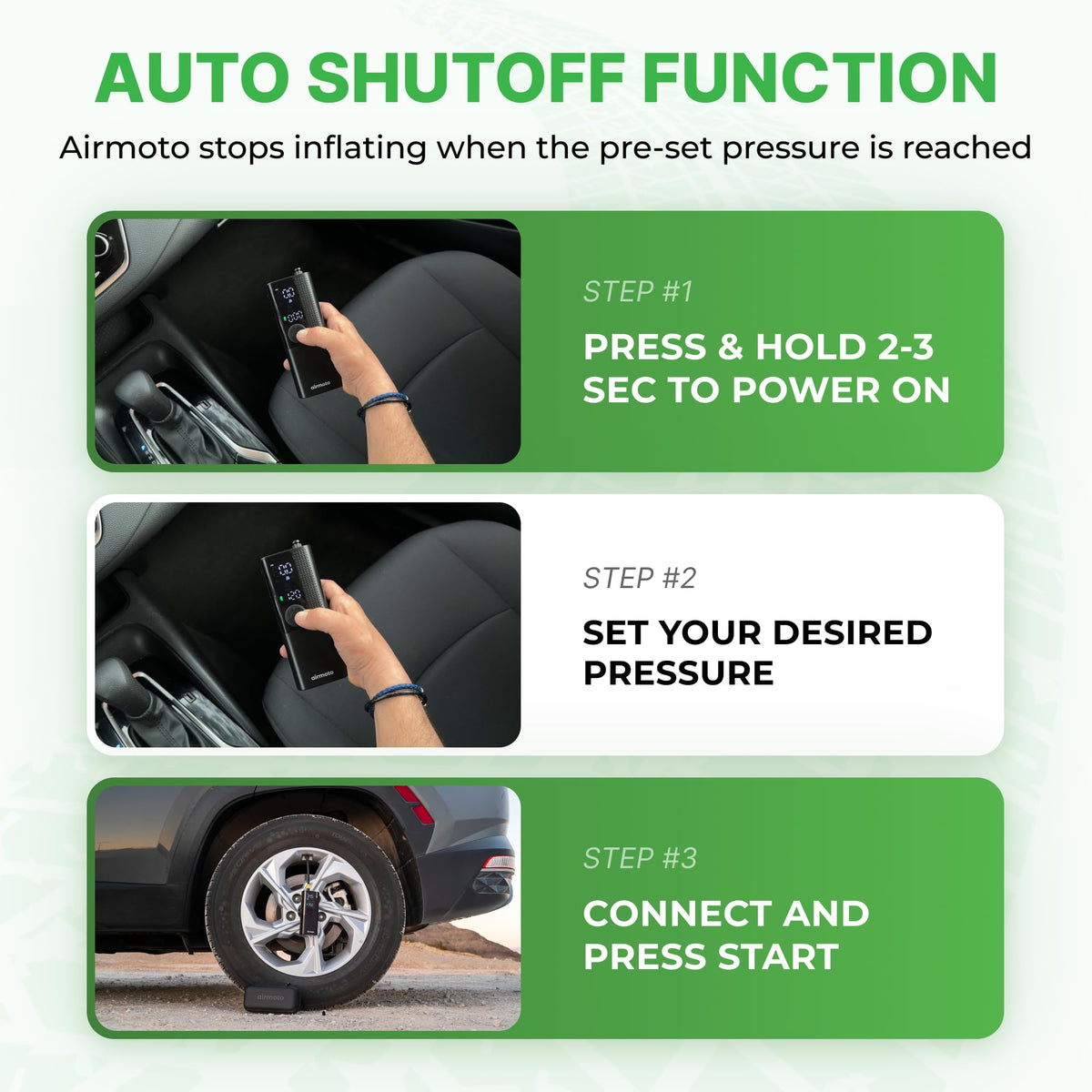 Portable Tire Inflator Kit