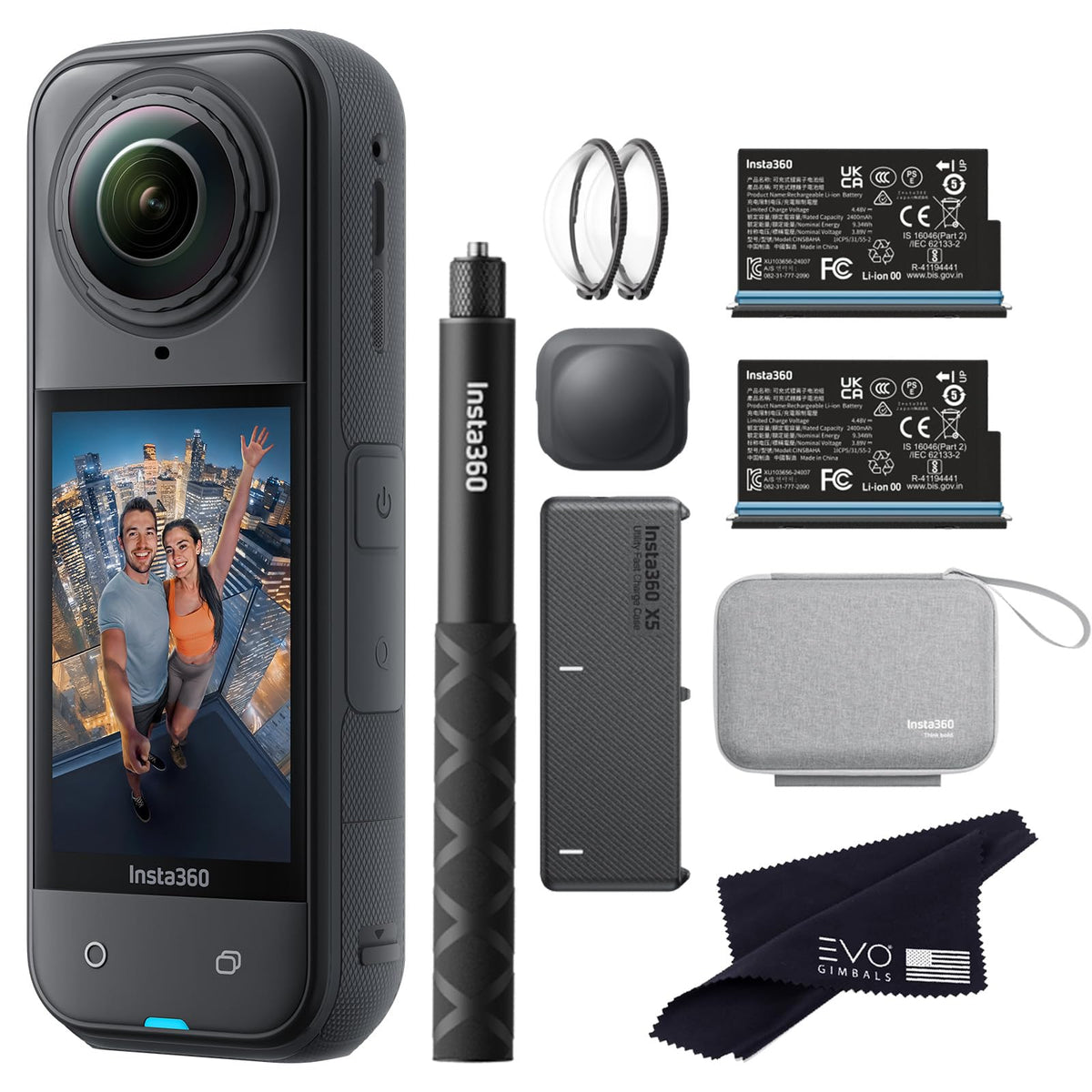 8K 360° Action Camera Essentials Kit
