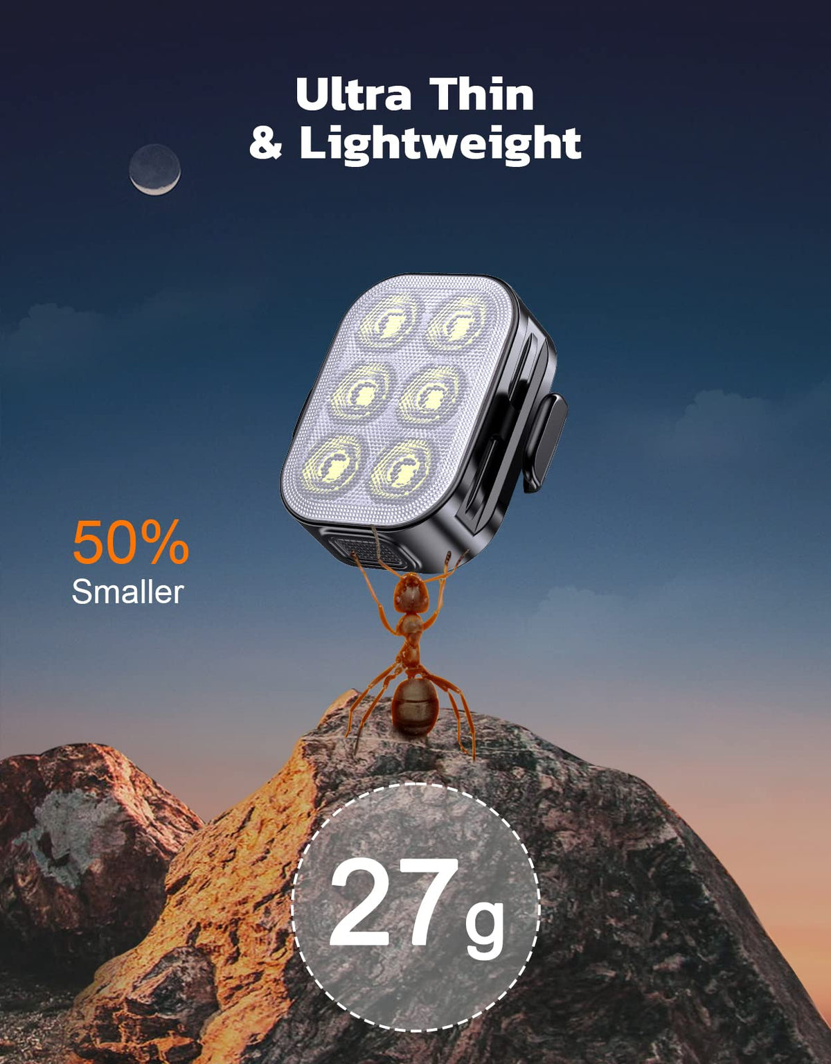 Compact Rechargeable Bike Light Set
