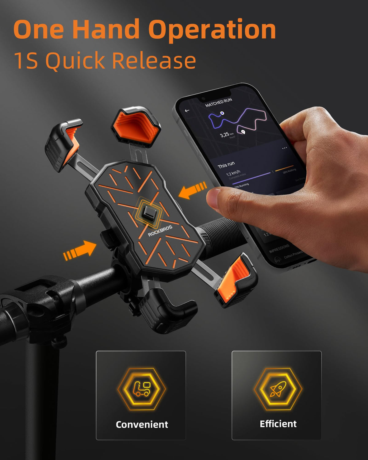 Quick-Release Handlebar Phone Mount