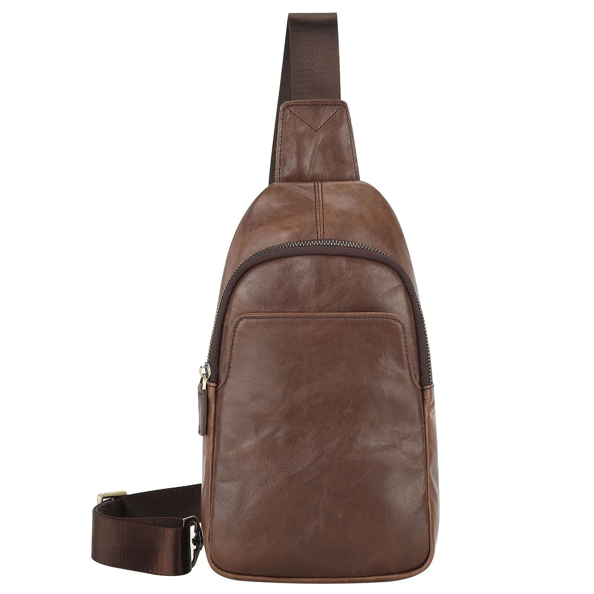Leather Crossbody Chest Bag