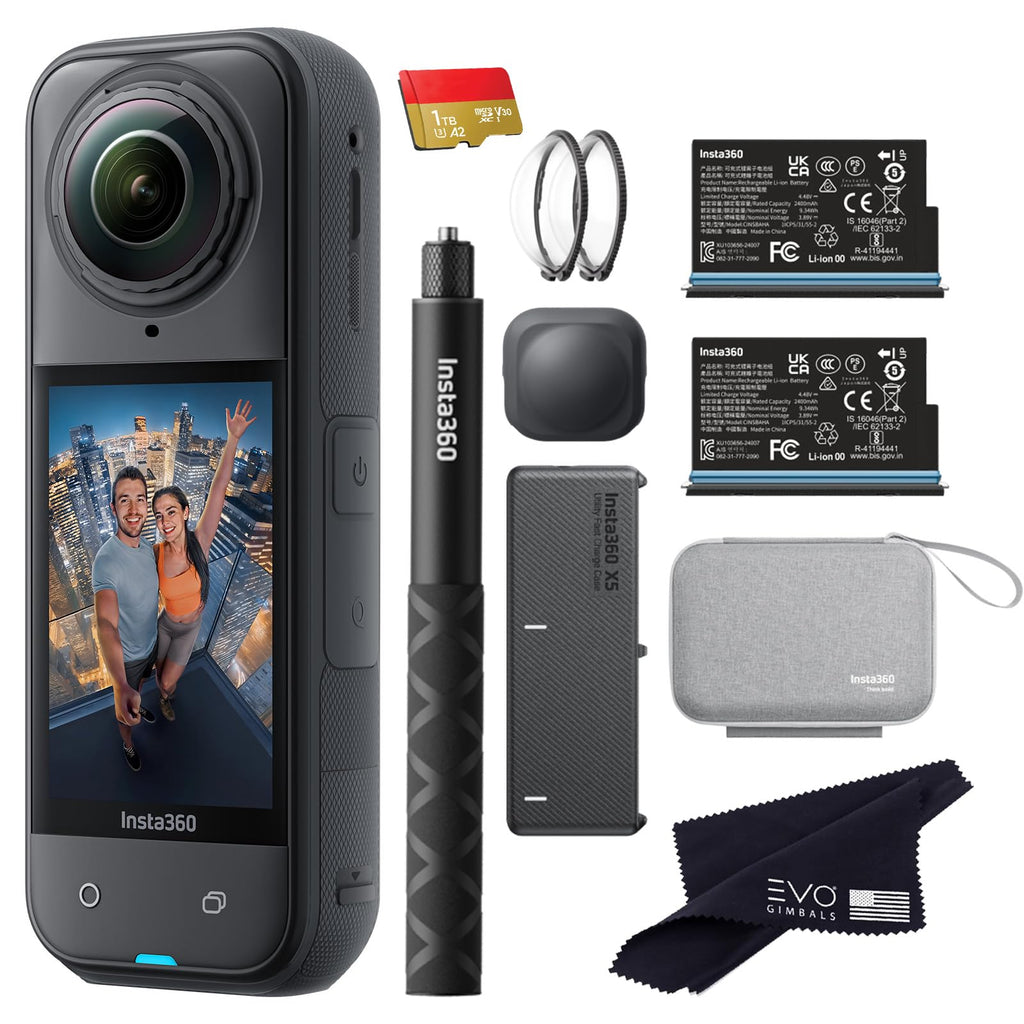 8K 360° Action Camera Essentials Kit