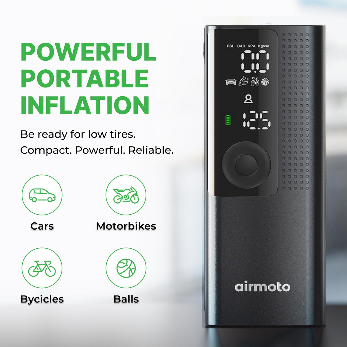 Portable Tire Inflator Kit